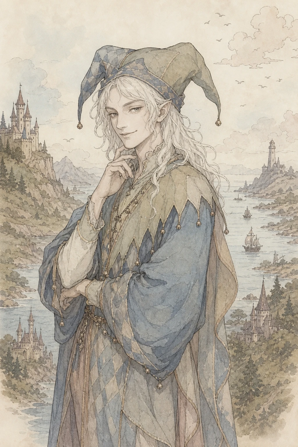 Évocation du Fou, Prophète Blanc (illustration non officielle)