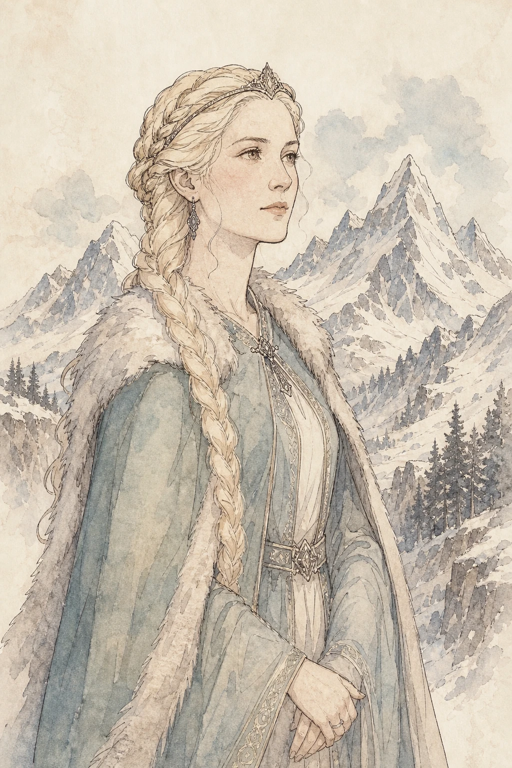 Évocation de la reine Kettricken (illustration non officielle)